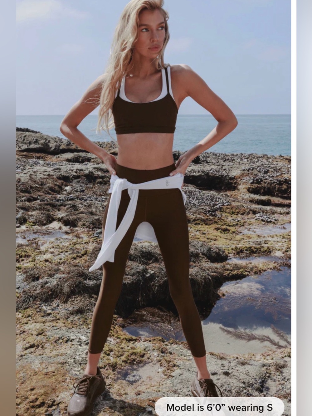 Alo 7/8 High-Waist Airlift Legging - Espresso Small
